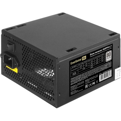 Блок питания 450W EXEGATE 80 PLUS® 450PPH-LT EX292150RUS-OEM-S